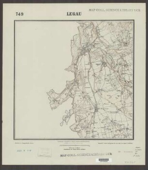 749 Legau ; Topographische Karte von Bayern 1:25.000 [Positionsblätter]