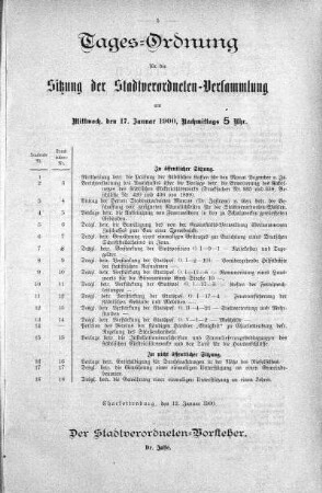 Tages-Ordnung, 17