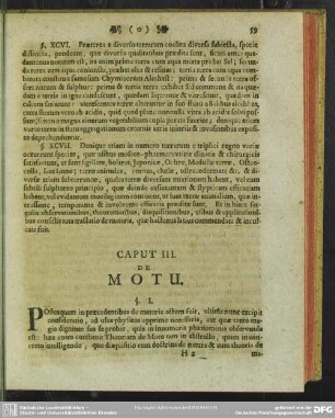 Caput III. De Motu