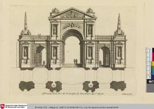 Dessein d'un Arc de Triomphe de l'Invention du Sr. Marot