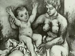Junge Mutter und Kind