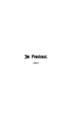 Im Pensionat