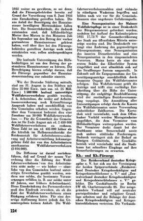 Neuorganisation der Mainzer Wohlfahrtspflege [Fürsorgewesen]