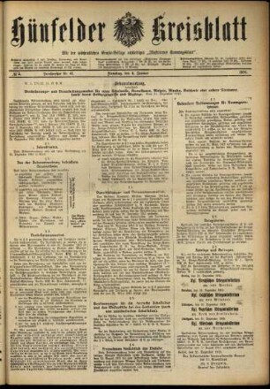 Ausgabe vom Dienstag, den 04. Januar 1916.