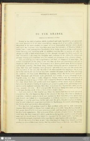 To The Reader