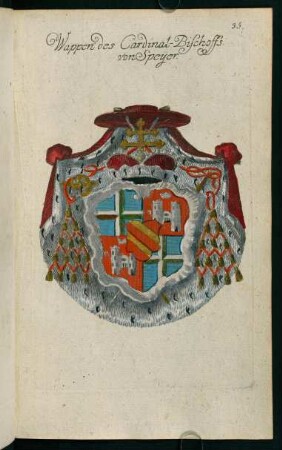 35, Wappen des Bischofs zu Speyer