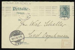 Brief von Gustav Falke an Will Scheller