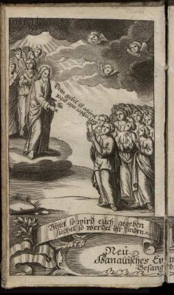 Neü Eingerichtetes Hanauisches Evang-Lutherisches Gesang-Buch [Frontisp. Kupferst.]