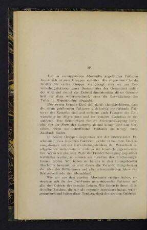 30 IV. Die Wechselbeziehung der positiven und negativen Faktoren