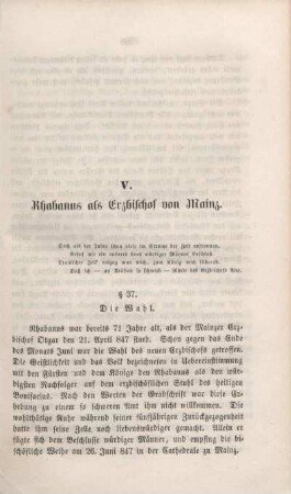 V. Rhabanus als Erzbischof von Mainz