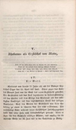 V. Rhabanus als Erzbischof von Mainz