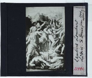 Lombard, ehem. Hochaltar in St. Denis, Lüttich,Lombard (zugeschr.), Gemälde vom ehem. Hochaltar von St. Denis, Lüttich : Gemälde der Hauptflügel: Gefangennahme Christi