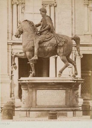 Mark Aurel, Bronze-Statue, Kapitolsplatz, Rom