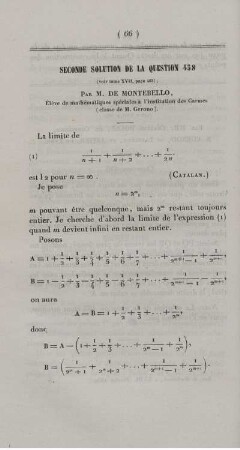Seconde solution de la question 458.