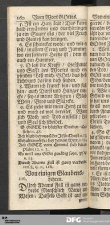 Von einigen Glaubens-Lehren.
