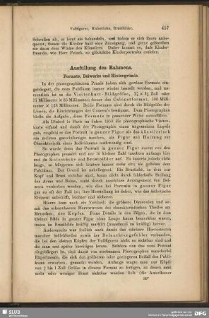 Ausfüllung des Rahmens, Formate, Beiwerke und Hintergründe