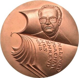 Medaille von Victor Huster auf den 65. Geburtstag Helfried Ehrends