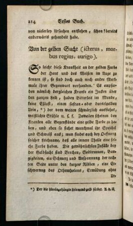 214-224, Von der gelben Sucht (icterus, morbus regius, aurigo)