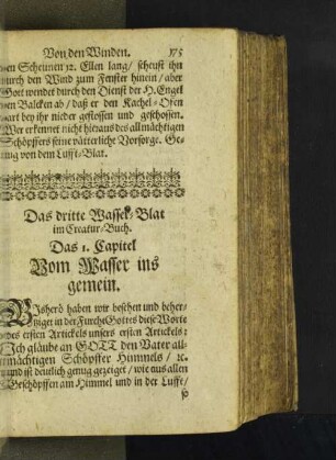 Das dritte Wasser-Blat im Creatur-Buch.