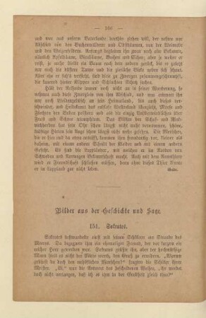C. Bilder aus der Geschichte und Sage