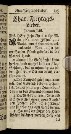Char-Freytags-Lieder.