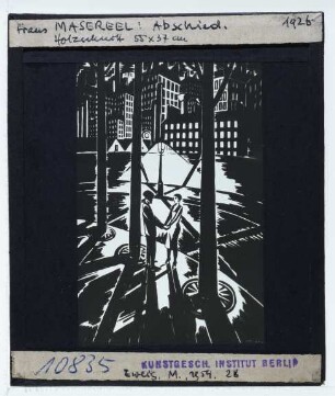 Masereel, Abschied (Holzschnitt)