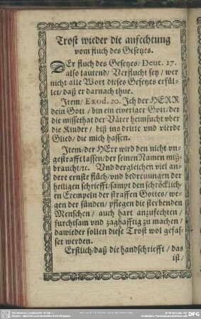 [XIV.] Trost wieder die anfechtung vom fluch des Gesetzes