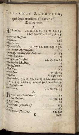 Elenchus Authorum