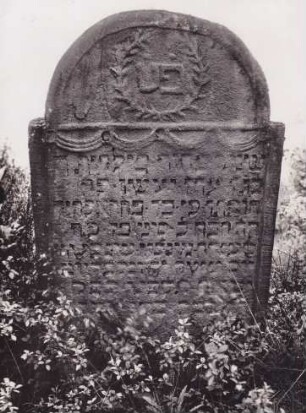 Judenfriedhof. Grabstein