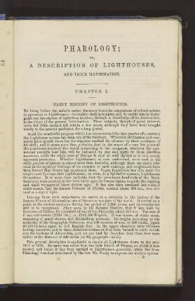 CHAPTER I. EARLY HISTORY OF LIGHTHOUSES