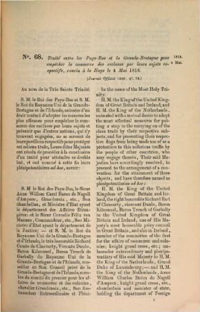 Recueil des traités et conventions conclus par le royaume des Pays-Bas avec les puissances étrangères, depuis 1813 jusqu'à nos jours, 2
