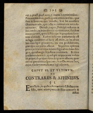 72-76, Caput VI. et ultimum. De contrariis & affinibus.