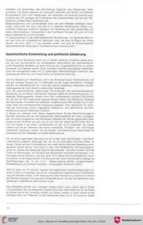 Geschichtliche Entwicklung und politische Gliederung