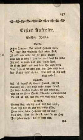 237-247, Erster Auftritt. - Fünfter Auftritt.