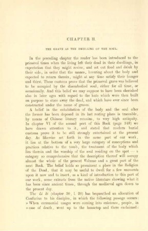 Chapter II. The grave as the dwelling of the soul