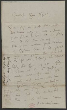 Brief an B. Schott's Söhne : 27.02.1839
