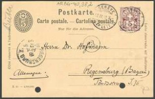 Brief von Robert Buser an Ottmar Hofmann