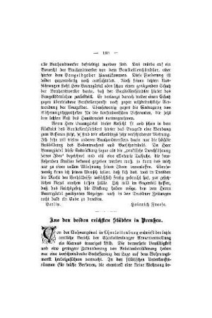 Aus den beiden reichsten Städten in Preußen