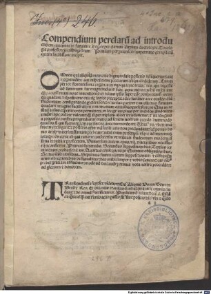Compendium logicae : mit Gedichten von Jacobus Sentinus