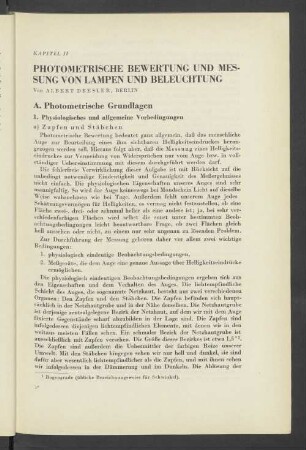A. Photometrische Grundlagen