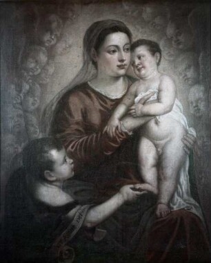Madonna mit Kind und heiligem Johannes als Kind