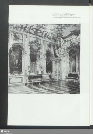 Das Musikzimmer im Schloß Sanssouci
