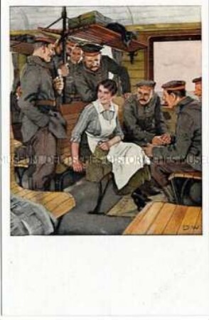Postkartenserie zum Ersten Weltkrieg