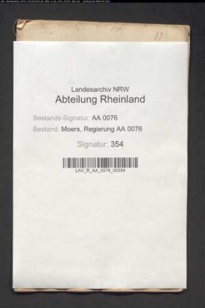 Armenrechnungen der reformierten Gemeine zu Friemersheim