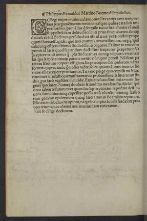 Philippi Beroaldi Orationes (in enarratione auctorum habitae).