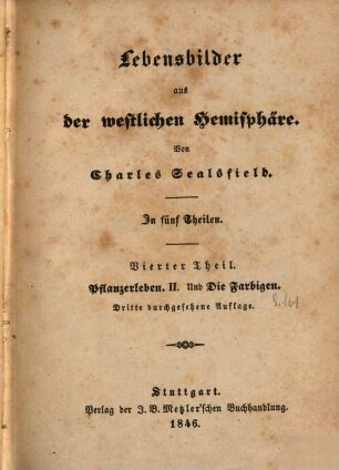 Gesammelte Werke, 12. Lebensbilder aus der westlichen Hemisphäre ; 4