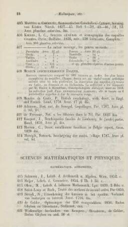 Sciences mathématiques et physiques