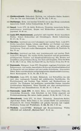 Möbel (Nr. 411-431)