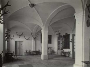 Schloss Moritzburg, Inneres, Eingangshalle