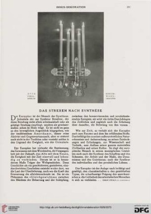 40: Das Streben nach Synthese